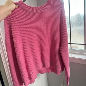 Women's Pink Knit Sweater